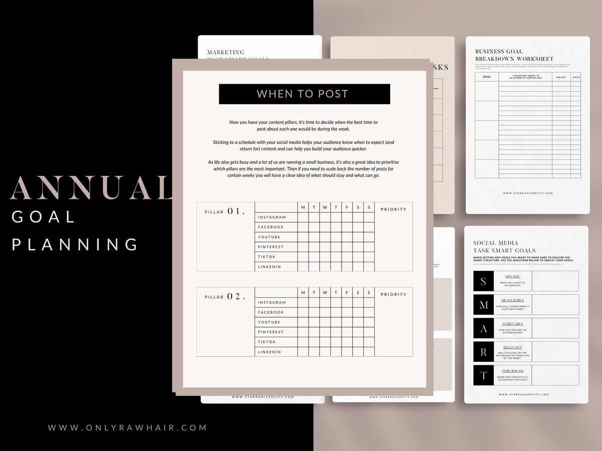 Social Media Planner Template