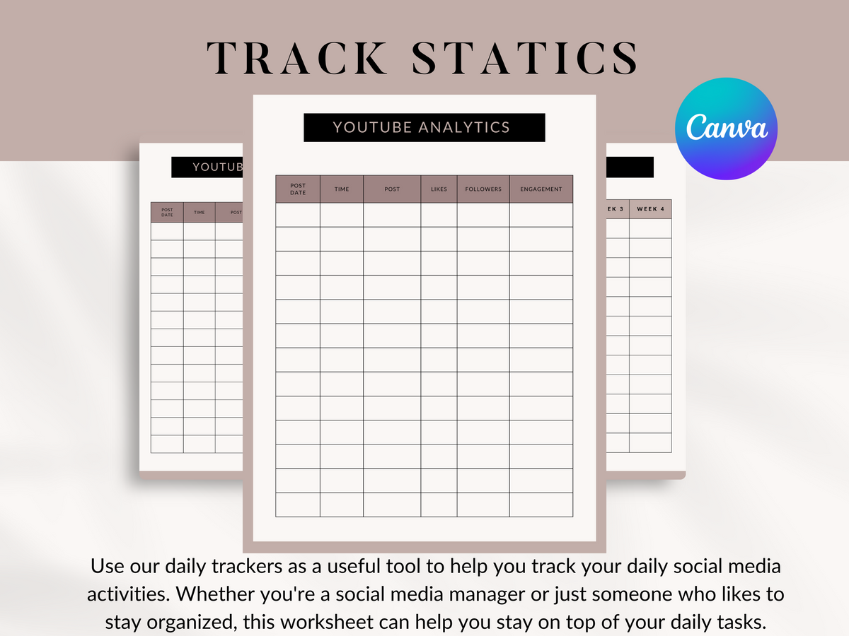 Social Media Planner Template