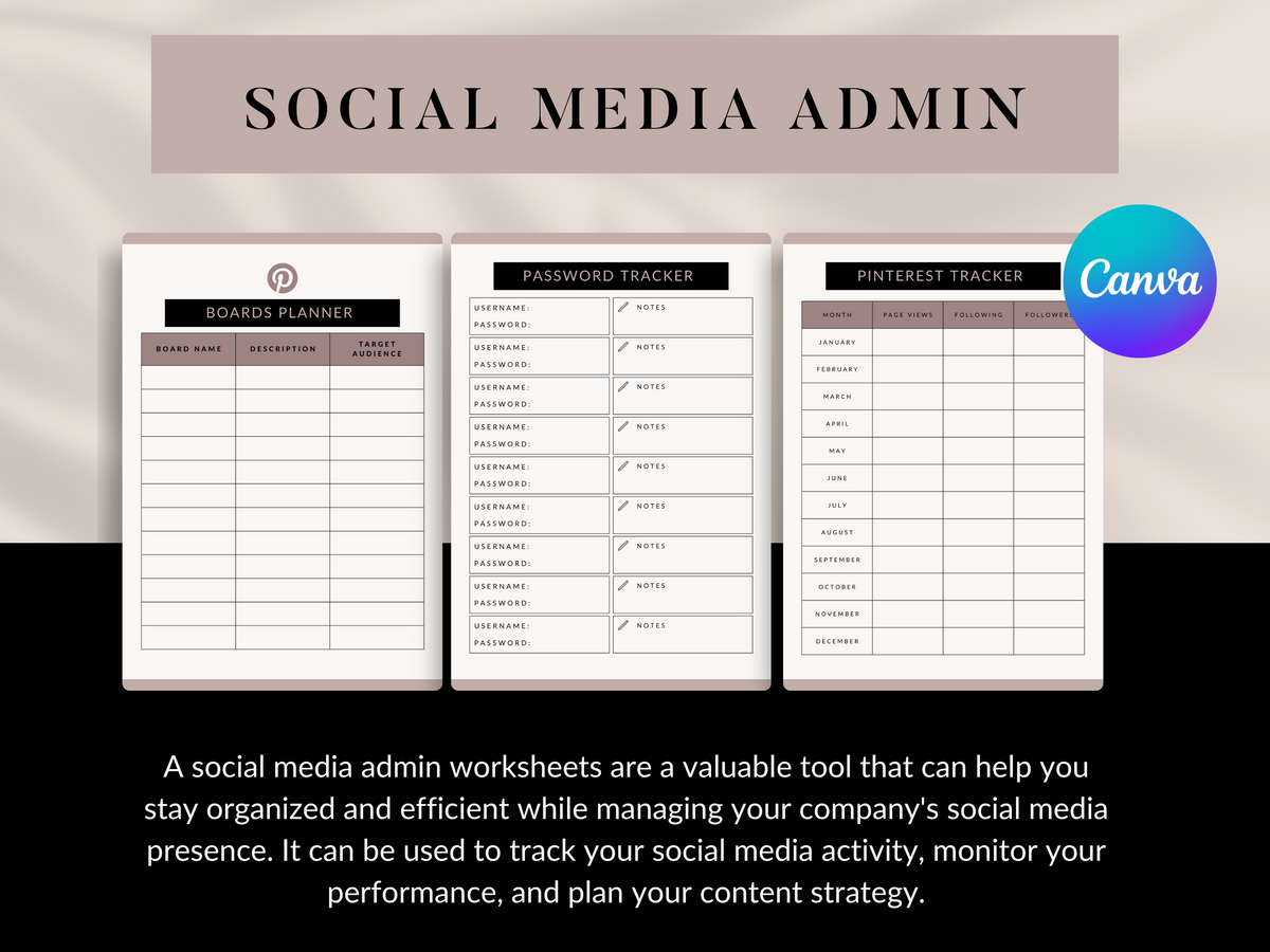 Social Media Planner Template