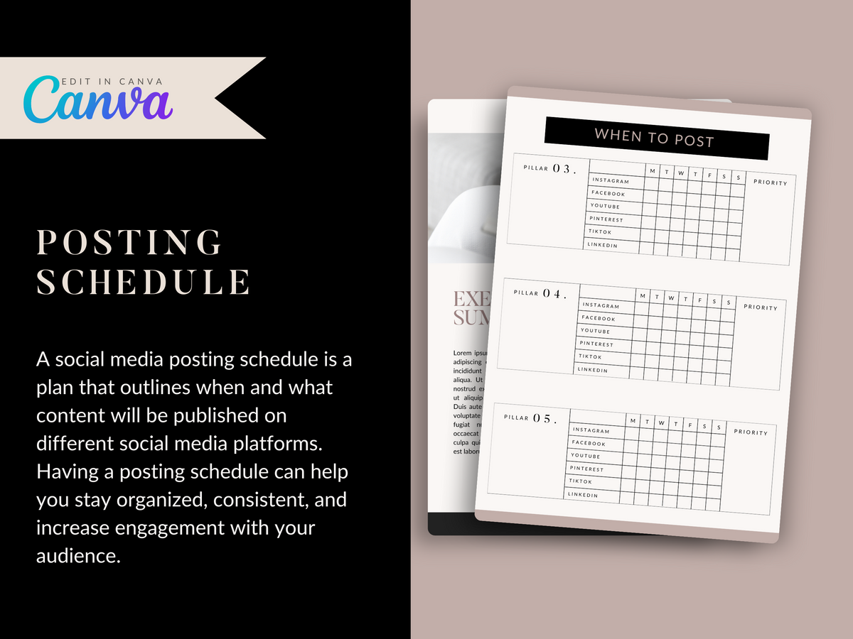 Social Media Planner Template