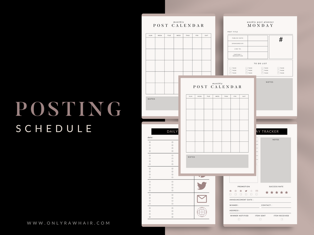 Social Media Planner Template